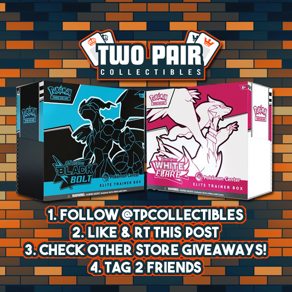 TPCollectibles's tweet image. 📢POKEMON TCG GIVEAWAY📢
1. Follow @TPCollectibles
2. Like & RT this post
3. Check out these stores for MORE GIVEAWAYS:
@SafariZoneHQ @ForgeStoreSTL @SakurasCardShop @RipnShip @SummoningGround @Poke_Holics_
4. Tag two friends in the comments
Winner for both ETBs announced 5/30!