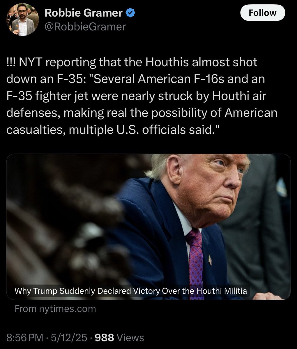 Another disaster that Trump started (for Israel), then surrendered and declared victory.