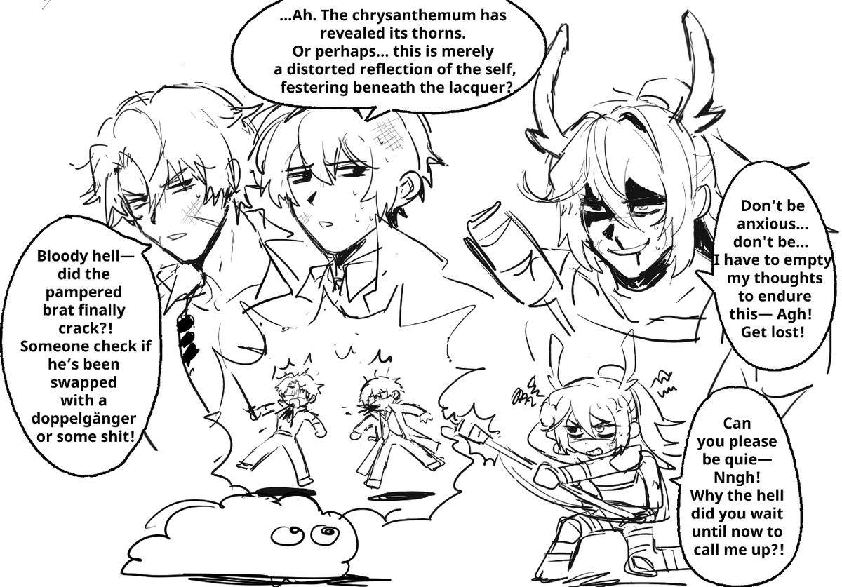 _Zakoe's tweet image. And some other doodles there, i ve done recently.
Don't ask me for the dialogue lmao... english not my first language.
#LimbusCompany #Limbus_Company #LCB #リンバス #림버스
