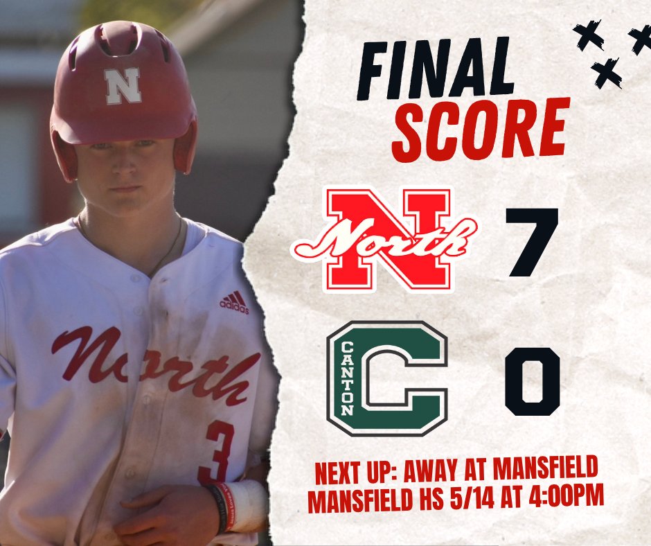 Paradis leads Big Red with a victory over Canton!
Paradis W 5IP 1H 6K; 2-4 2B RBI 2R
Belanger 2-3 3B 2RBI
Martello 1-3 3B 2R BB
Crovo 1-4 3B 2RBI R
Manning 2IP 2H 2K