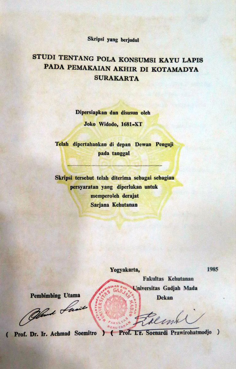 "BARESKRIM harus bisa merekonstruksi bagaimana lembar pengesahan skripsi jokowi ini (yang dijepret ROY SURYO saat pertemuan 15 april 2025) diproduksi dg teknologi tahun 1985" (Rismon) (SianiparRismon)

#JokowiLuhutBiangBencana 
#RakyatBersatuLawanJokowi
#RakyatBersatuLawanJokowi
