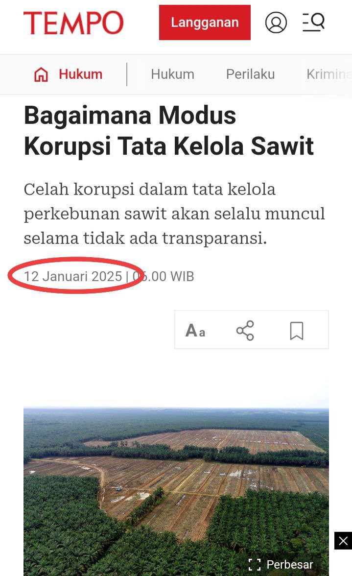 Yang mengucurkan subsidi sawit 130 triliun 

untuk 5 perusahaan sawit termasuk perusahaan yang berbasis di Singapura 

itu Jokowi Luhut. Kenapa Jokowi Luhut gak kesangkut? Yang kena pejabat rendahan

#JokowiLuhutBiangBencana 
#RakyatBersatuLawanJokowi
#RakyatBersatuLawanJokowi