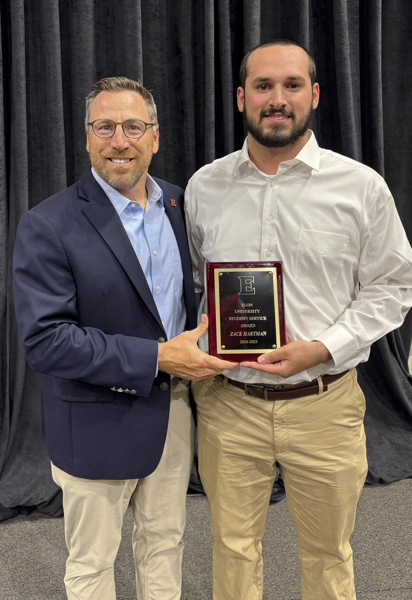 Zack Hartman (@zackhartman23) on Twitter photo Won the Student Service Award tonight at the Elon Sports Award Ceremony. Big thanks to <a href="/TonyTrisciani/">Tony Trisciani</a> <a href="/BaranikDan/">Dan Baranik</a> and all the other coaches and players I got to serve over my 4 years at Elon. Won the Student Service Award tonight at the Elon Sports Award Ceremony. Big thanks to <a href="/TonyTrisciani/">Tony Trisciani</a> <a href="/BaranikDan/">Dan Baranik</a> and all the other coaches and players I got to serve over my 4 years at Elon.