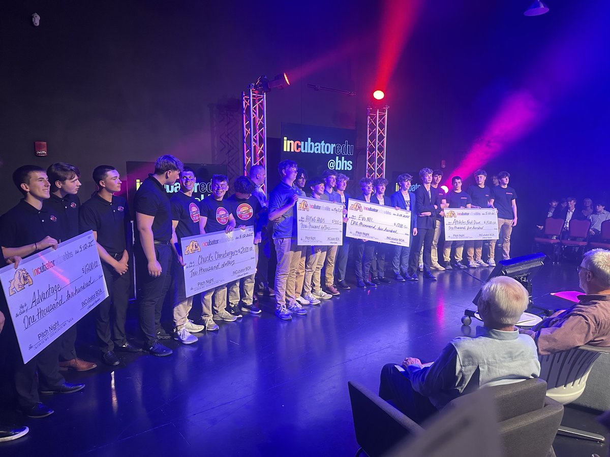 INCubatorBHS's tweet image. Another awesome pitch night at BPS thank you to our judges and students, mentors, and coaches for helping to make this program the fun time that it always is!