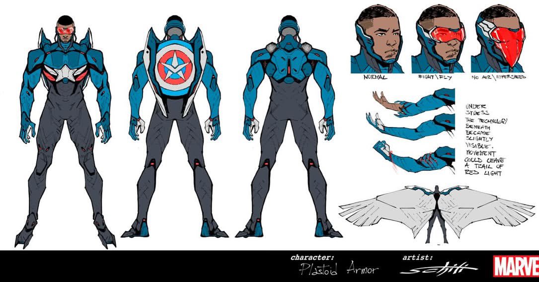 Gostei muito dessa nova armadura do Sam em Vingadores. 

Se vocês não estiverem lendo, LEIAM.