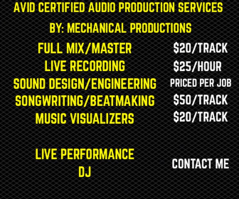 I’m now offering #audioproduction services! I am Avid certified! HMU if you want to work together!