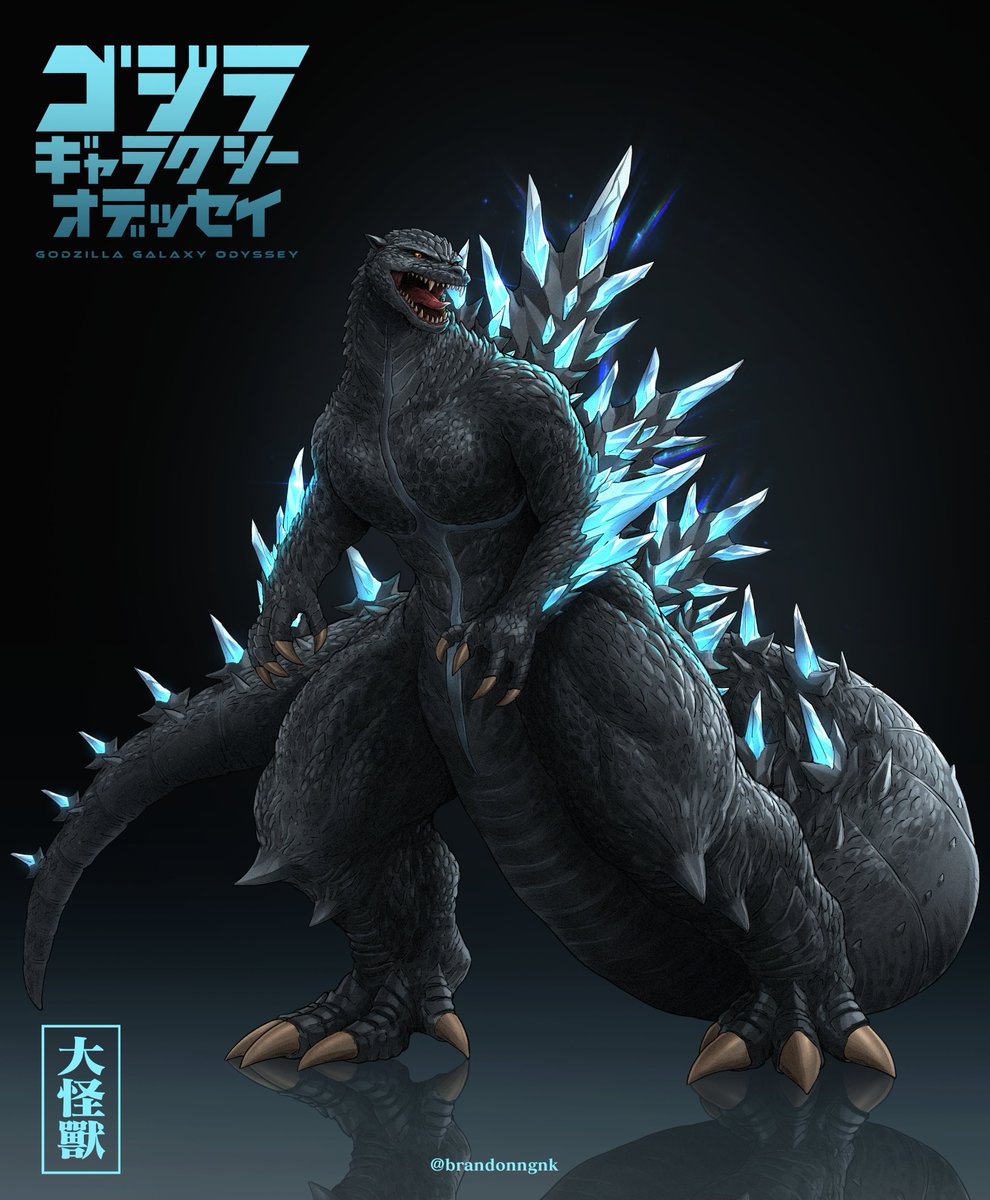 NekoKang1's tweet image. My fanart forGodzilla Galaxy Odyssey 💯
Also added some Final wars feature into it, since the officially design is giving me the vibe✨
#godzilla #kaiju #kingofmonsters #monster #fanart #kaijufanart #ゴジラ #godzillafanart #哥斯拉 #digitalart #toho #godzillagalaxyodyssey