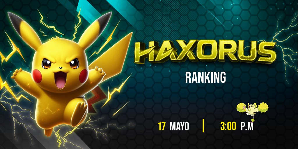 ⚡ Haxorus Ranking ⚡

🗓️ Fecha y hora: 17/05/2025 3:00 p.m. (Hora de Venezuela)

📱 Plataforma: Limitless

📄 Formato: Rondas suizas + Top Cut (Lista abierta)

🌐 Link de inscripción: goo.su/R2cUEj

🔎 Código de inscripción: haxorustcg01