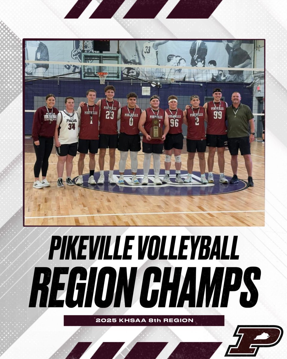 ʜᴀɴɢ ᴛʜᴇ ʙᴀɴɴᴇʀ. 🏆

Congratulations to Coach Orem &amp; Panther Volleyball for winning the program’s first KHSAA Region Championship! Pike High defeated Powell County in straight sets, 3-0, to bring home the hardware. 

#HailPikeville 🏐🐾