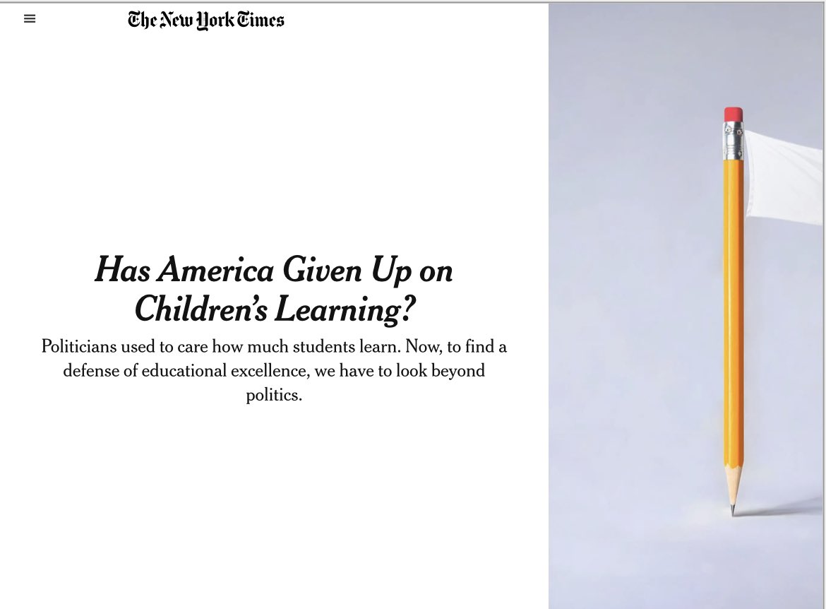 neetu_arnold's tweet image. 🧵I disagree w/the NYT framing that Republicans and Democrats have equally given up on student learning

At the state level, red states are tackling student achievement; blue states are struggling b/c “equity”

Compare the recent policy decisions in red and blue states: