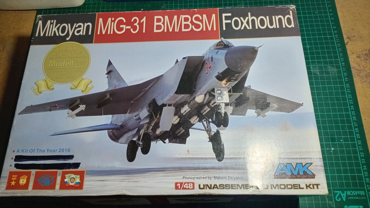 gonzaconti_18's tweet image. #Mig31 #Foxhound #AMK 1/48 #ScaleModels #ScaleAircraft