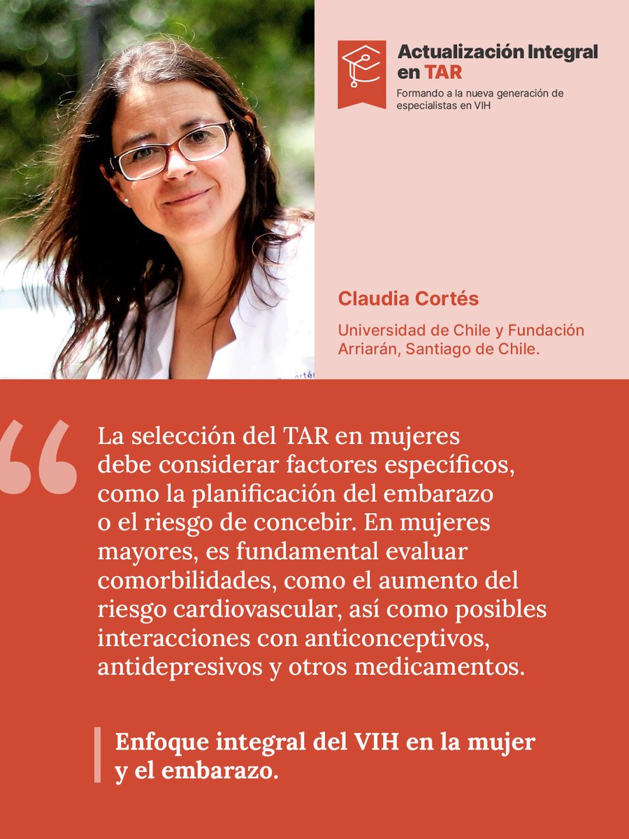 ScienHub (@scienhub_org) on Twitter photo 💻 Webinar: Actualización Integral en el #TAR ¿Cómo influye la selección del #TAR en mujeres, considerando el riesgo cardiovascular y las interacciones medicamentosas? No te pierdas la sesión "VIH en la mujer y el embarazo" con <a href="/cla_cor/">Claudia Cortes</a>
Registro gratuito: webinars.scienhub.org/courses/actual… 💻 Webinar: Actualización Integral en el #TAR ¿Cómo influye la selección del #TAR en mujeres, considerando el riesgo cardiovascular y las interacciones medicamentosas? No te pierdas la sesión "VIH en la mujer y el embarazo" con <a href="/cla_cor/">Claudia Cortes</a>
Registro gratuito: webinars.scienhub.org/courses/actual…