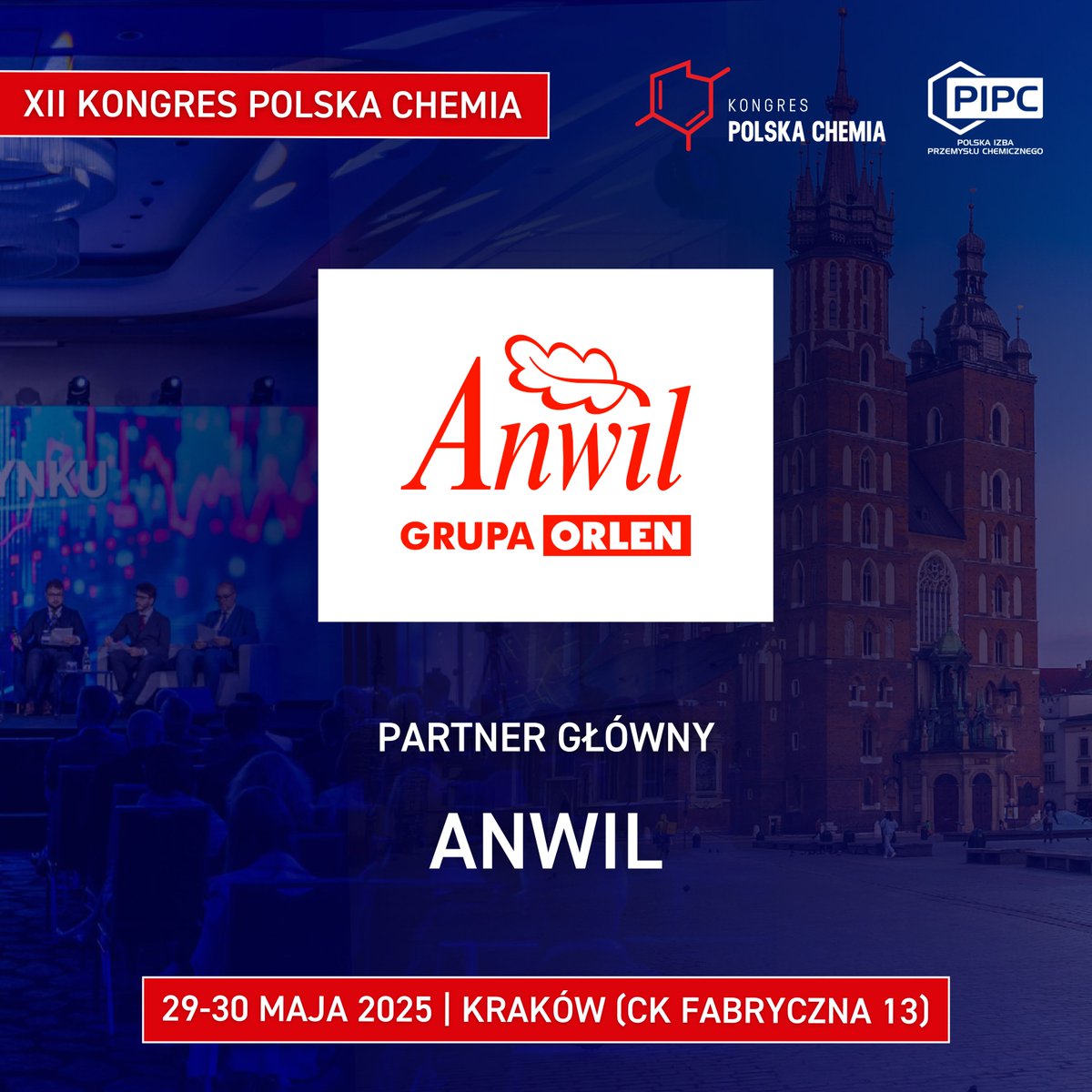 📢 Z radością informujemy, że <a href="/ANWIL_SA/">ANWIL_SA</a> jest Partnerem Głównym XII Kongresu Polska Chemia!

👉 Przejdź na stronę wydarzenia: kongrespolskachemia.pl

🎯 Poznaj agendę: kongrespolskachemia.pl/agenda/

🎟️ Nie czekaj i zarejestruj się już teraz!
rejestracja.kongrespolskachemia.pl/rejestracja