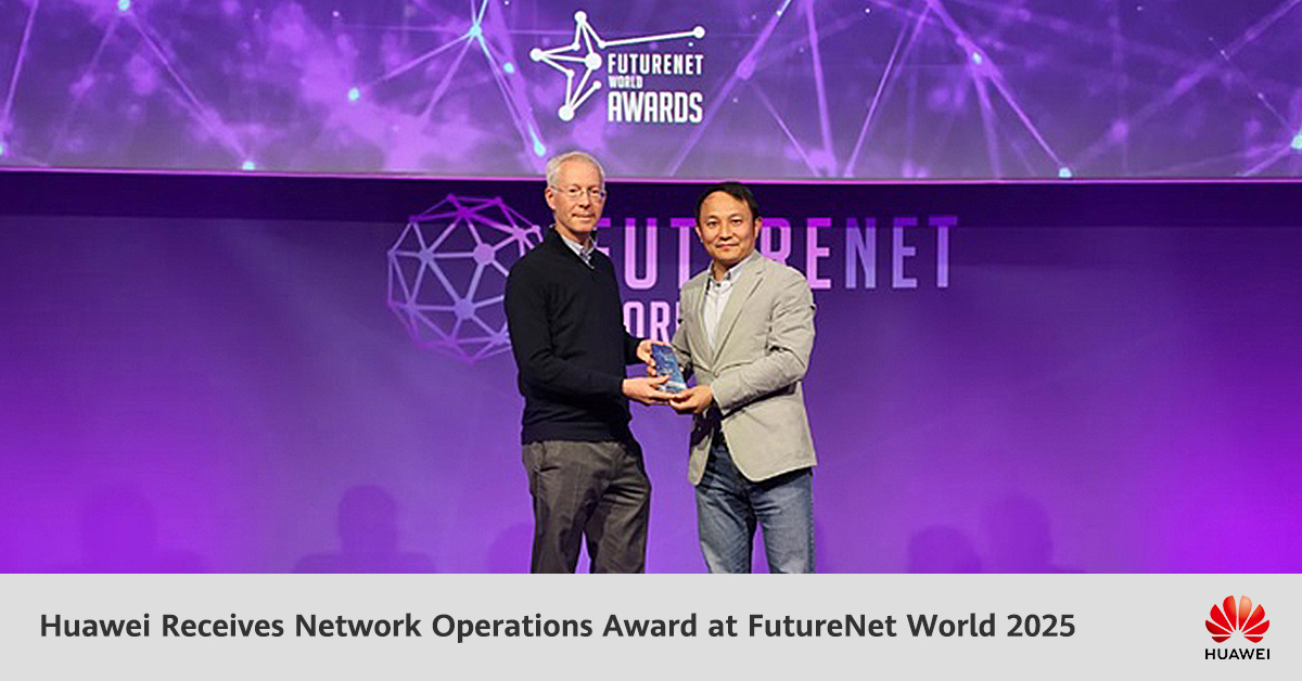 At FutureNet World 2025, #Huawei received the Autonomous Network Operations award for its ADN Level 4 solution in recognition of advancing network automation through agent-centric innovation and practice, now deployed in different carriers' networks globally. Learn more:
