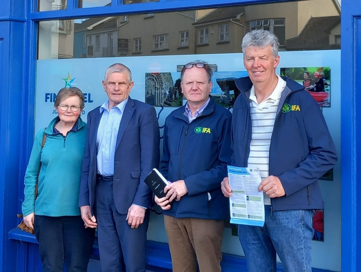 Clare IFA delegation who met with <a href="/JoeCooneyTD/">Joe Cooney TD</a> to highlight our primary asks and concerns in relation to TB, Mercosur, Nitrates, Acres 
&amp; Gaec-2. A number of local matters were also discussed in detail.  <a href="/IFAmedia/">Irish Farmers' Association</a>