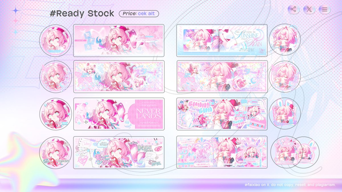 faixiao's tweet image. help rt? thank you! ✨️

haloo temen temen, aku bawa ready stock hyacine &amp;amp; skirk impact yang bisa ditake di jam 15.00 yaa! untuk harga dan kode layoutnya bisa cek di alt. marii jajaann~~ 😘💕

#zonaba #zonauang