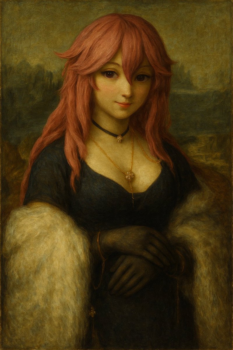 蒙娜丽八（ai重绘版）