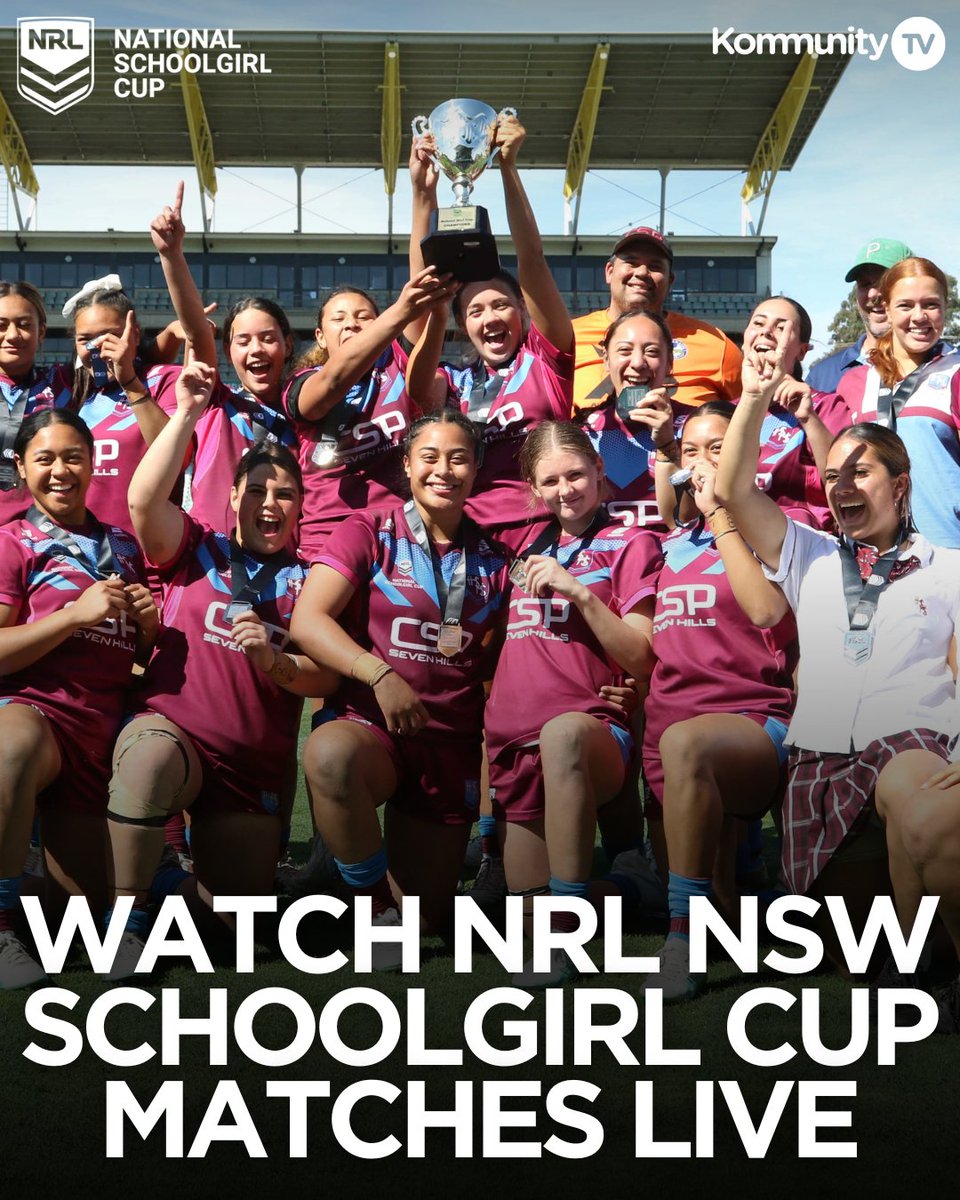 The NRL NSW Schoolgirl Cup begins live tomorrow exclusively on KommunityTV 🙌

HOW TO WATCH ➡️ bit.ly/4mfiriA