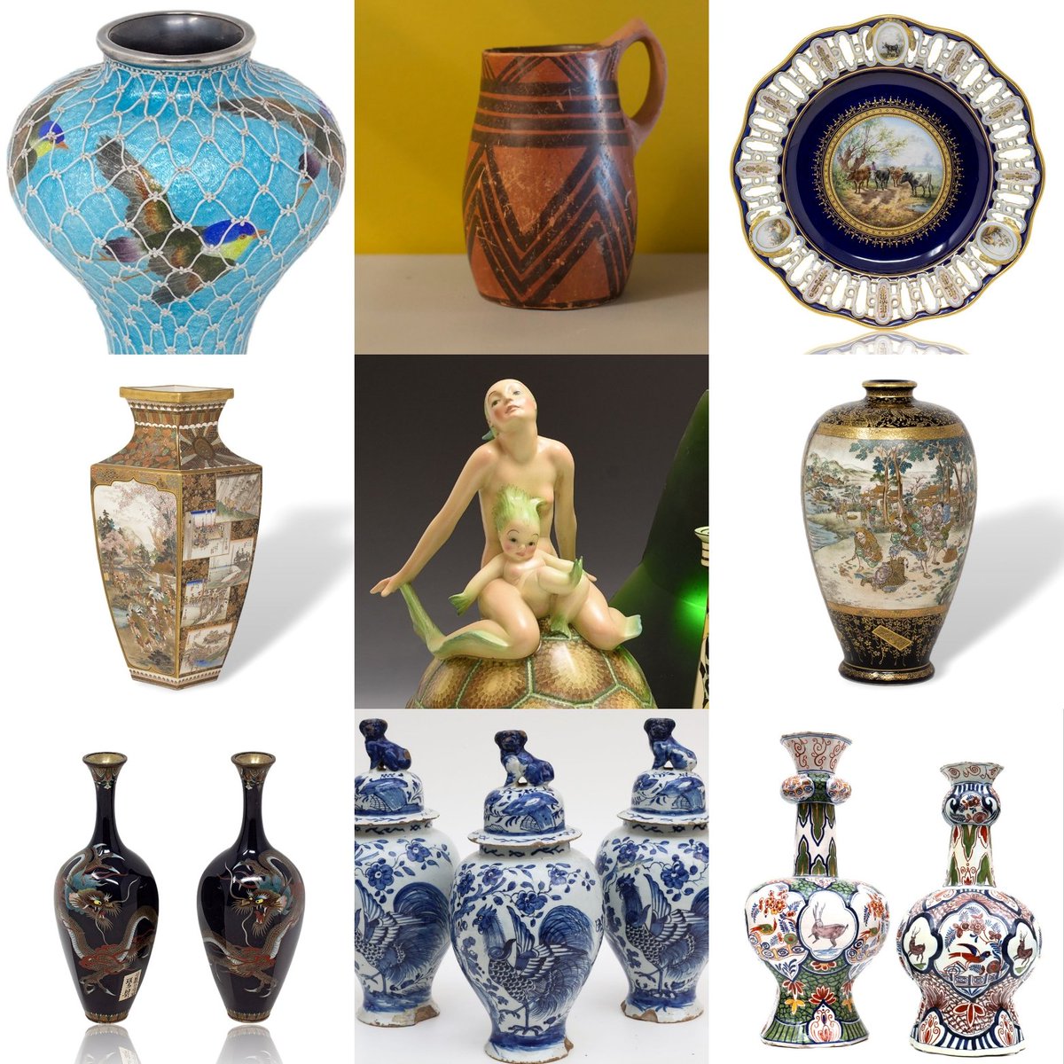 Collectors of #ceramics will not be disappointed at this week's #Petworth Park #Antiques &amp; #FineArt Fair, opening on Friday <a href="/PetworthNT/">Petworth House & Park</a> in West Sussex for 3 days. Tickets £10 at PetworthParkFair2025.eventbrite.co.uk. More info at petworthparkfair.com #porcelain #earthenware #delft