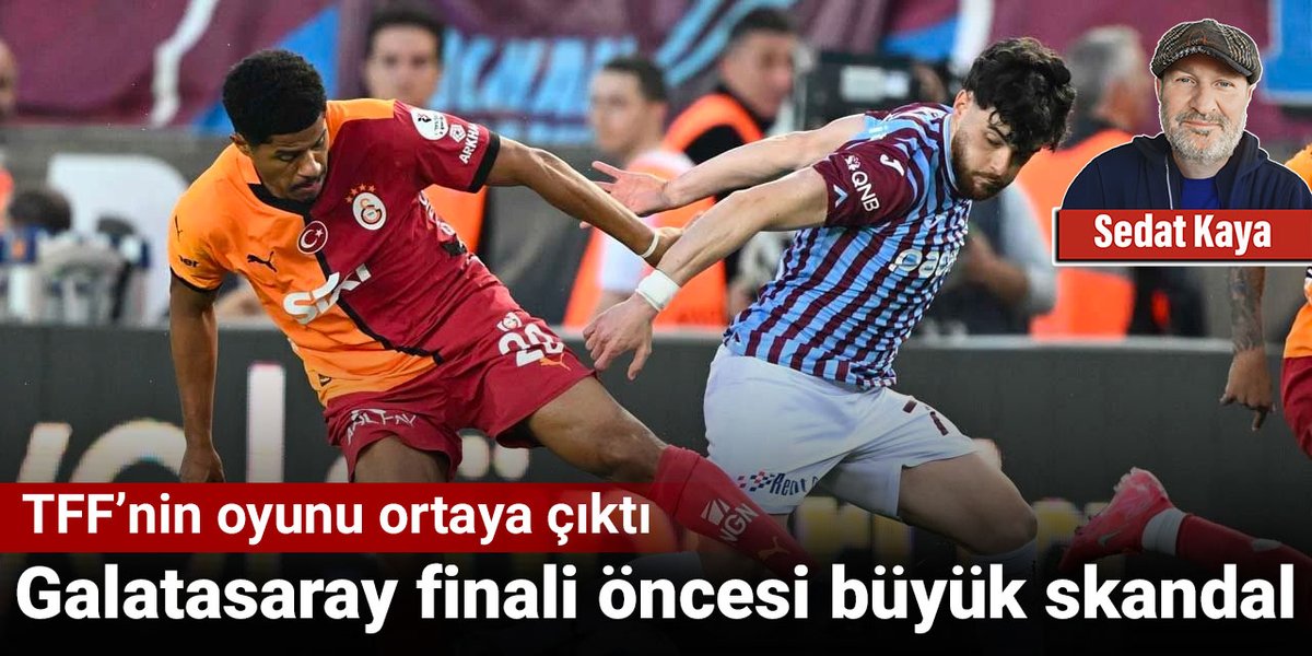 Halk TV Spor (@halktvcomtrspor) on Twitter photo (<a href="/SEDATKAYA_1/">SEDAT KAYA</a>) yazdı.
TFF’nin oyunu ortaya çıktı.
Galatasaray finali öncesi büyük skandal
halktv.com.tr/makale/tffnin-… (<a href="/SEDATKAYA_1/">SEDAT KAYA</a>) yazdı.
TFF’nin oyunu ortaya çıktı.
Galatasaray finali öncesi büyük skandal
halktv.com.tr/makale/tffnin-…