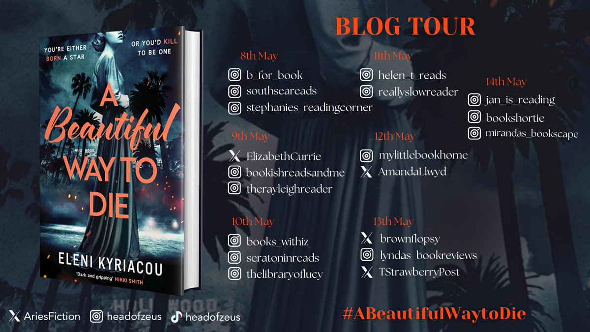 Lyndaโs Book Reviews and News (@lyndacheckley) on Twitter photo ๐๐BOOK REVIEW ๐๐
๐๐Head of Zeus Tour๐๐
A Beautiful Way to Die by Eleni Kyriacou
Full review โก๏ธ t.ly/DB7e8
โA wonderful genre defying story, historical fiction with crime and contemporary fiction elements. Fabulous.โ
<a href="/elenikwriter/">Eleni Kyriacou ๐ธ๐คโญ๏ธ</a> <a href="/AriesFiction/">Aries Fiction</a> <a href="/HoZ_Books/">Head of Zeus</a> ๐๐BOOK REVIEW ๐๐
๐๐Head of Zeus Tour๐๐
A Beautiful Way to Die by Eleni Kyriacou
Full review โก๏ธ t.ly/DB7e8
โA wonderful genre defying story, historical fiction with crime and contemporary fiction elements. Fabulous.โ
<a href="/elenikwriter/">Eleni Kyriacou ๐ธ๐คโญ๏ธ</a> <a href="/AriesFiction/">Aries Fiction</a> <a href="/HoZ_Books/">Head of Zeus</a>