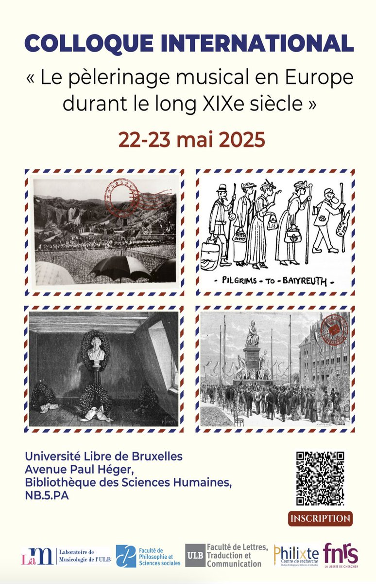 CRISES (@crises_umpv) on Twitter photo ➡️ Participation de Sabine Teulon Lardic au colloque des 22 et 23 mai à l'ULBruxelles, consacré au "Pèlerinage musical en Europe durant le long XIXe siècle"
<a href="/univpaulvalery/">Université de Montpellier Paul-Valéry</a>
<a href="/ULBruxelles/">Université libre de Bruxelles</a>
#rechercheupvm ➡️ Participation de Sabine Teulon Lardic au colloque des 22 et 23 mai à l'ULBruxelles, consacré au "Pèlerinage musical en Europe durant le long XIXe siècle"
<a href="/univpaulvalery/">Université de Montpellier Paul-Valéry</a>
<a href="/ULBruxelles/">Université libre de Bruxelles</a>
#rechercheupvm