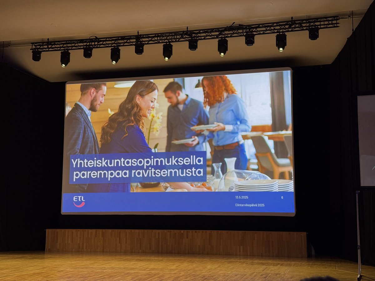 Yritysten ja valtion välille tarvitaan yhteiskuntasopimus edustämään parempaa ravitsemusta, sanoo <a href="/KaiGyllstrom/">Kai Gyllström</a>  #elintarvikepäivä <a href="/ETL_fi/">ETL</a>