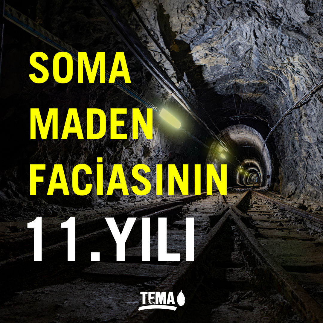 Bugün, Soma’da 301 madencinin hayatını kaybettiği facianın 11. yılı.

Hayatını kaybeden maden işçilerimizi saygı ve rahmetle anıyoruz.

📌 Kömür madenciliği, hâlâ iş kazalarının ve ölümlerin en fazla yaşandığı sektör olmaya devam ediyor.

❗ Aradan geçen 11 yıla rağmen, gerekli