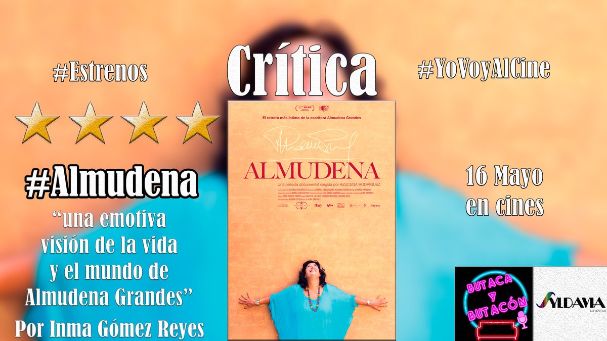 Butaca y Butacón (@butacaybutacon) on Twitter photo 📝#Crítica #Cine #Cultura #Estrenos #YoVoyAlCine
📚'Almudena': el retrato más íntimo de la escritora. ⭐️⭐️⭐️⭐️ <a href="/SyldaviaCinema/">Syldavia Cinema</a> <a href="/TornasolMedia/">Tornasol Media</a>
📝Por <a href="/InmaGR85/">Inma Gómez</a>
#Almudena 16 mayo en cines. #AlmudenaGrandes #Literatura #BCNFIlmFest2025
🖱️tinyurl.com/mryr5mpm 📝#Crítica #Cine #Cultura #Estrenos #YoVoyAlCine
📚'Almudena': el retrato más íntimo de la escritora. ⭐️⭐️⭐️⭐️ <a href="/SyldaviaCinema/">Syldavia Cinema</a> <a href="/TornasolMedia/">Tornasol Media</a>
📝Por <a href="/InmaGR85/">Inma Gómez</a>
#Almudena 16 mayo en cines. #AlmudenaGrandes #Literatura #BCNFIlmFest2025
🖱️tinyurl.com/mryr5mpm
