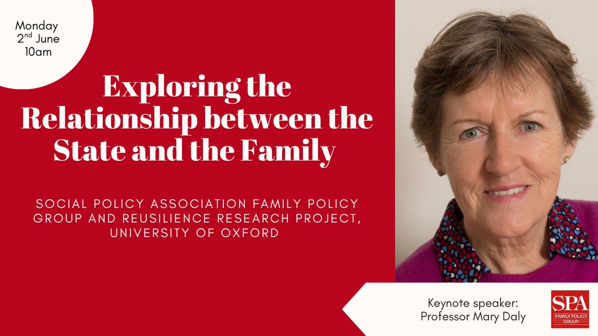 FollowingYoungFathersFurther (@followingyff) on Twitter photo 📣 New event
Does the UK have a family policy?
Join the <a href="/SPAFamilyPolicy/">SPA Family Policy Group</a> Group to explore the evolving relationship between the state and the family, with keynote speaker Professor Mary Daly
🗓️2nd June
đź•™ 10am
📍Zoom
Full details and registration below👇 📣 New event
Does the UK have a family policy?
Join the <a href="/SPAFamilyPolicy/">SPA Family Policy Group</a> Group to explore the evolving relationship between the state and the family, with keynote speaker Professor Mary Daly
🗓️2nd June
đź•™ 10am
📍Zoom
Full details and registration below👇