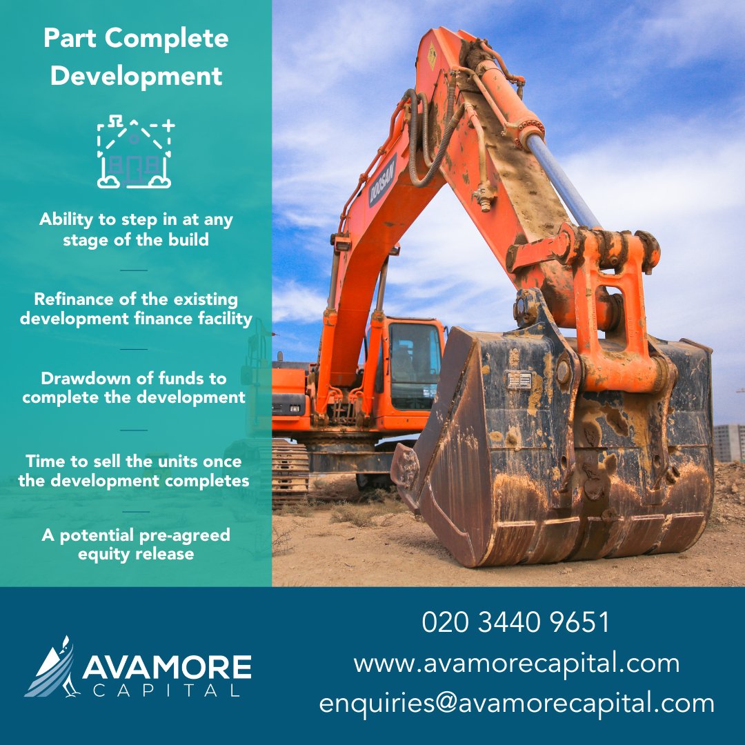 Avamore Capital (@avamorecapital) on Twitter photo Is your current development funding running low? Are works still remaining on the site? Our Part Complete Development product could be just what you need. Give us a call to find out how we can help.
☎ 020 3440 9651
📧 enquiries@avamorecapital.com
💻 hubs.la/Q03lRskl0 Is your current development funding running low? Are works still remaining on the site? Our Part Complete Development product could be just what you need. Give us a call to find out how we can help.
☎ 020 3440 9651
📧 enquiries@avamorecapital.com
💻 hubs.la/Q03lRskl0