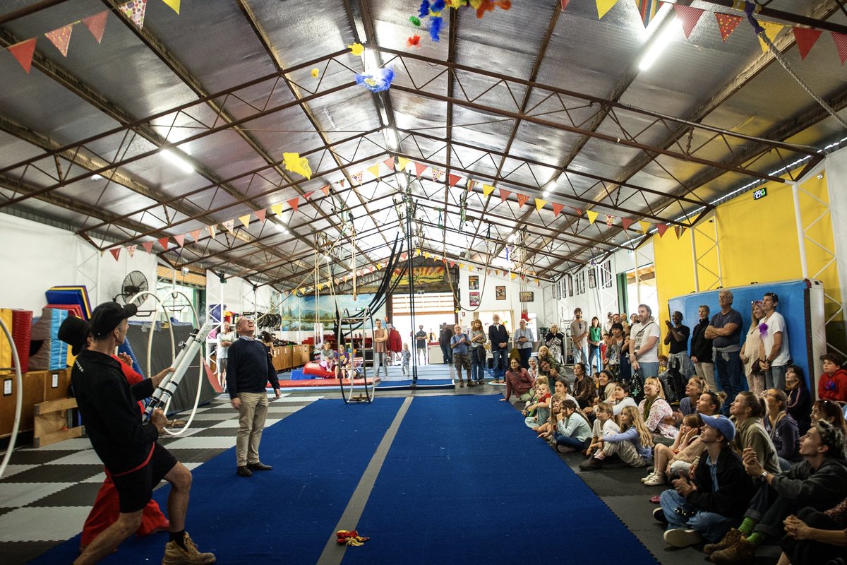 Spaghetti Circus’ new shed is OFFICIALLY OPEN! 🎪🤹
 
Fantastic to visit the incredible community at Spaghetti Circus last Saturday to help officially launch their new shed, equipment and fit out following the floods in 2022.