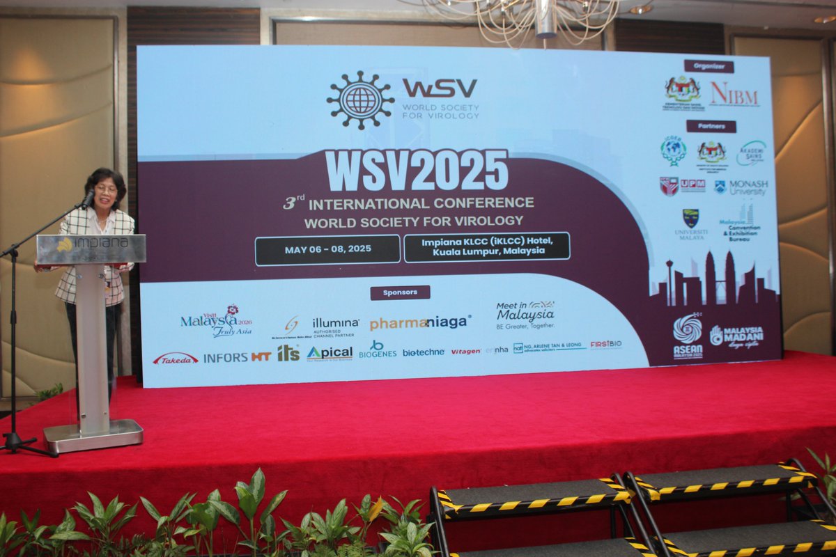 World Soc. Virology (@wsvirology) on Twitter photo 🌱Emerging and Re-emerging Plant Virus Diseases in Southeast Asia🌱
At the #WSV2025 conference, hosted by <a href="/NibmMalaysia/">NIBM Malaysia</a>, Dr. #Rofina_Yasmin_Othman <a href="/unimalaya/">Universiti Malaya</a> 🔬
<a href="/SamarSheat/">Samar Sheat, Ph.D.🌿</a> <a href="/StephanWinter11/">Stephan Winter</a> <a href="/plantdisease/">The American Phytopathological Society</a> <a href="/USDA_APHIS/">USDA Animal and Plant Health Inspection Service</a> 🌱Emerging and Re-emerging Plant Virus Diseases in Southeast Asia🌱
At the #WSV2025 conference, hosted by <a href="/NibmMalaysia/">NIBM Malaysia</a>, Dr. #Rofina_Yasmin_Othman <a href="/unimalaya/">Universiti Malaya</a> 🔬
<a href="/SamarSheat/">Samar Sheat, Ph.D.🌿</a> <a href="/StephanWinter11/">Stephan Winter</a> <a href="/plantdisease/">The American Phytopathological Society</a> <a href="/USDA_APHIS/">USDA Animal and Plant Health Inspection Service</a>