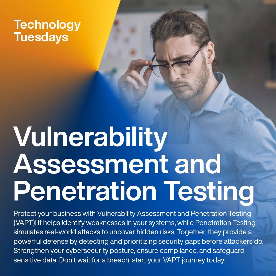 CroweUAE's tweet image. Vulnerability Assessment and Penetration Testing

Read our article: crowe.com/ae/news/uncove…

Rahul Domadia : (m)+971 56 301 6743
rahul.domadia@crowe.ae
 
#CyberSecurity #VAPT #PenetrationTesting #VulnerabilityAssessment #DataProtection #DataSecurity #RiskManagement