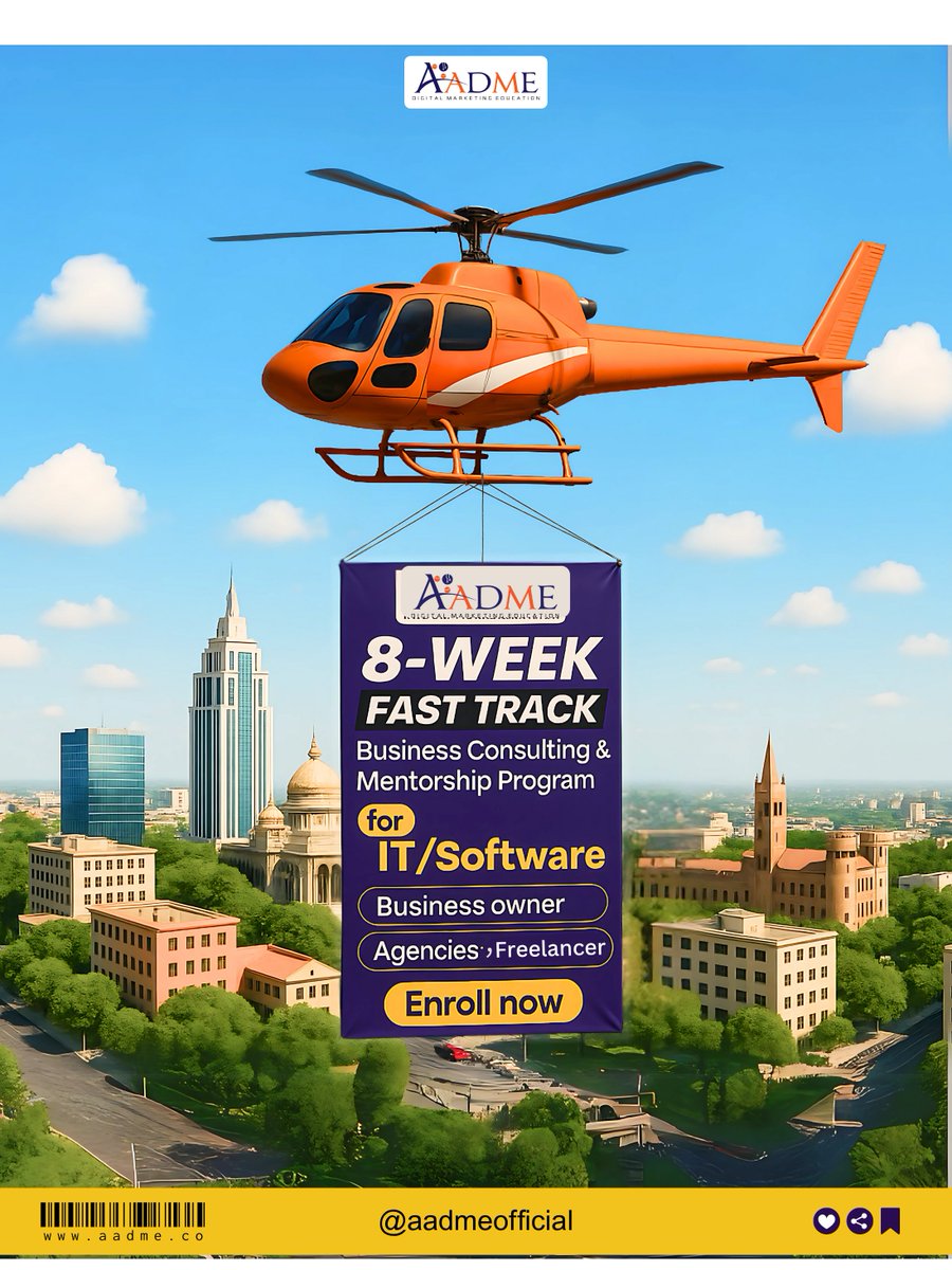 aadmeofficial's tweet image. Ready to Scale Your IT/Software Business?  

Join AADME’s 8-Week Fast Track Mentorship Program for Business Owners, Agencies &amp;amp; Freelancers!  

Learn how to grow, systemize, and scale with expert guidance. 

Limited spots.  
Enroll now! 
Link: bit.ly/4lvqSpL 

#AADME