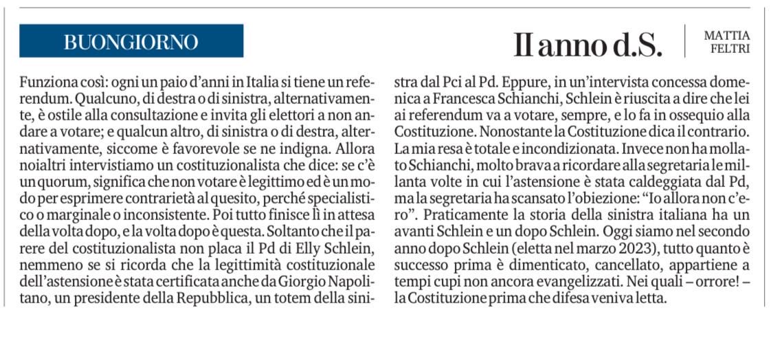 Stefano Esposito (@esposito18669) on Twitter photo La mattina leggi <a href="/mattiafeltri/">mattia feltri</a> e poi inizi la giornata con maggiore consapevolezza e con un sorriso. Lo consiglio a tutti. La mattina leggi <a href="/mattiafeltri/">mattia feltri</a> e poi inizi la giornata con maggiore consapevolezza e con un sorriso. Lo consiglio a tutti.
