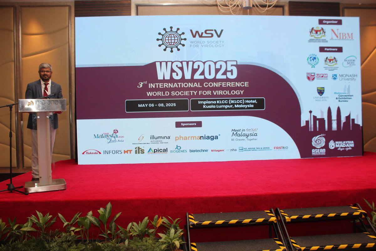 World Soc. Virology (@wsvirology) on Twitter photo 🌱 At the 3rd World Society for Virology (WSV2025) Conference, hosted by <a href="/NibmMalaysia/">NIBM Malaysia</a> , Dr. #Selvarajan_Ramasamy from the <a href="/icarindia/">Indian Council of Agricultural Research.</a>
🔬 “Current Status of the Management of Banana Bunchy Top Virus (BBTV) in India and Southeast Asia.”
<a href="/StephanWinter11/">Stephan Winter</a> <a href="/SamarSheat/">Samar Sheat, Ph.D.🌿</a> 🌱 At the 3rd World Society for Virology (WSV2025) Conference, hosted by <a href="/NibmMalaysia/">NIBM Malaysia</a> , Dr. #Selvarajan_Ramasamy from the <a href="/icarindia/">Indian Council of Agricultural Research.</a>
🔬 “Current Status of the Management of Banana Bunchy Top Virus (BBTV) in India and Southeast Asia.”
<a href="/StephanWinter11/">Stephan Winter</a> <a href="/SamarSheat/">Samar Sheat, Ph.D.🌿</a>