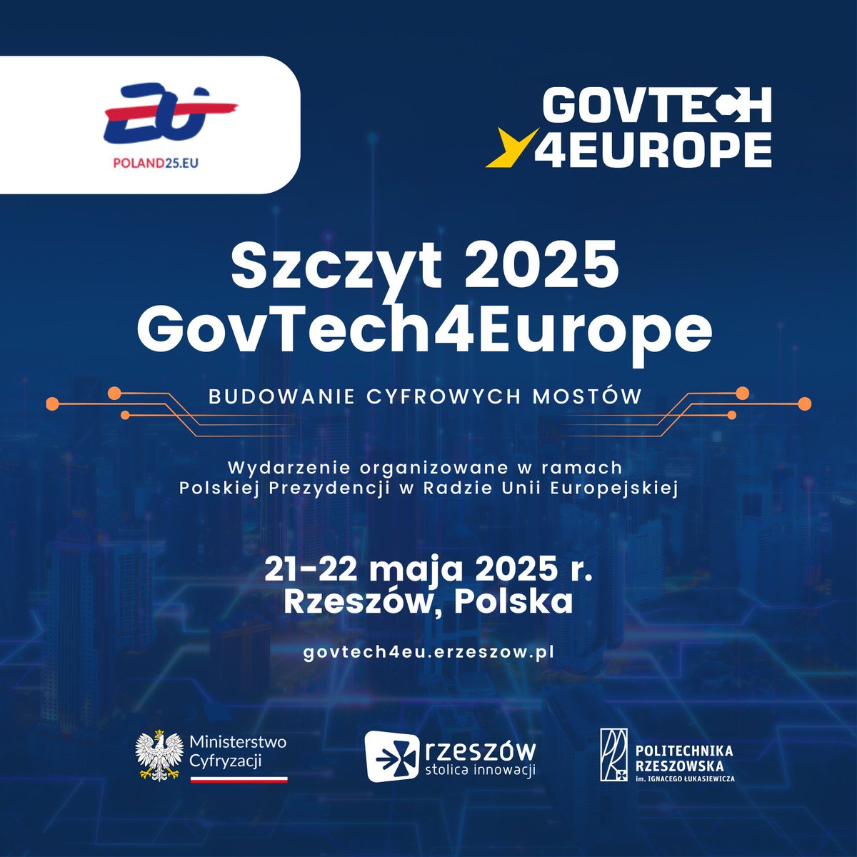 Politechnika Rzeszowska im. Ignacego Łukasiewicza (@politechnikarz) on Twitter photo Dołącz do #GovTech4Europe <a href="/POLAND25EU/">Polish presidency of the Council of the EU</a> już 21-22 maja w Rzeszowie i kształtuj razem z nami cyfrową przyszłość administracji publicznej w Europie 🌐
⬇️ Zarejestruj się ⬇️
society.poland25.eu
🔗 Więcej na: govtech4eu.erzeszow.pl
#PolitechnikaRzeszowska #PRz #Rzeszów #Rzeszow Dołącz do #GovTech4Europe <a href="/POLAND25EU/">Polish presidency of the Council of the EU</a> już 21-22 maja w Rzeszowie i kształtuj razem z nami cyfrową przyszłość administracji publicznej w Europie 🌐
⬇️ Zarejestruj się ⬇️
society.poland25.eu
🔗 Więcej na: govtech4eu.erzeszow.pl
#PolitechnikaRzeszowska #PRz #Rzeszów #Rzeszow
