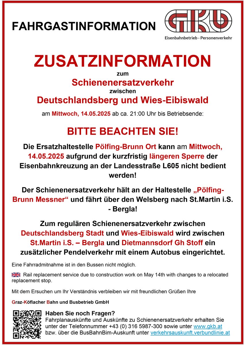 GKB - Graz-Köflacher Bahn und Busbetrieb GmbH (@gkb_steiermark) on Twitter photo 