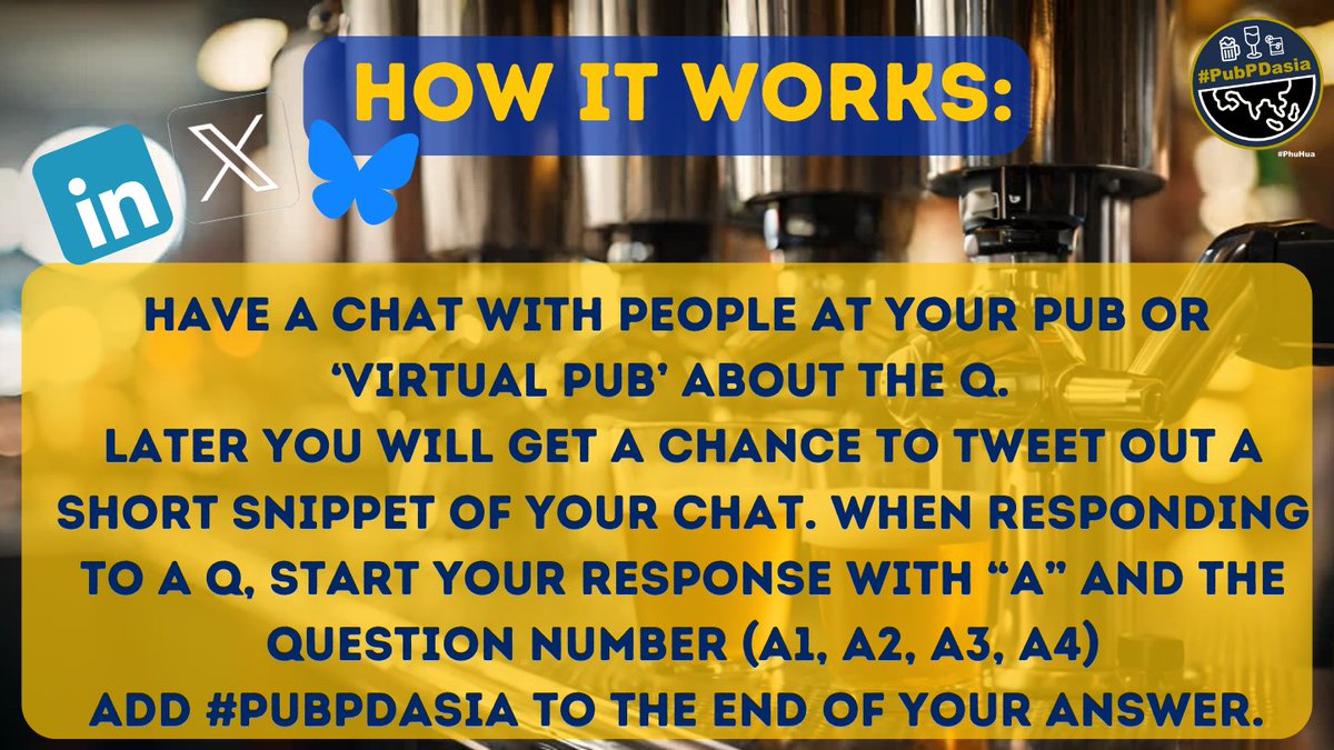 This is how #PubPDasia works! Discuss each question for 10 minutes, then reflect here on X or LinkedIn after with a post. Follow the rules below!