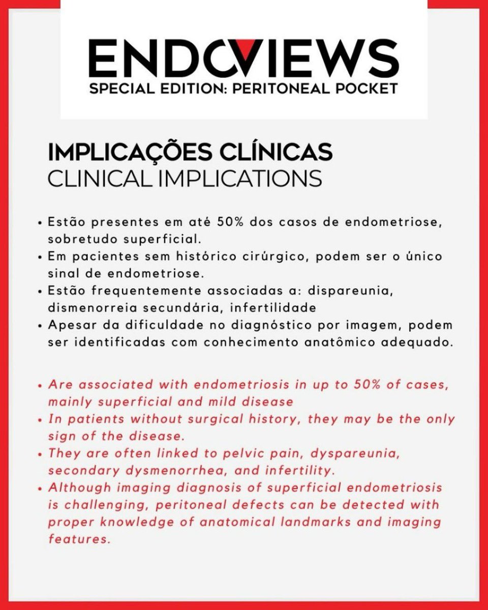endoviews's tweet image. Continuando a nossa Special Edition: Peritoneal Pockets, no post de hoje apresentamos as Implicações Clínicas | Clinical Implications