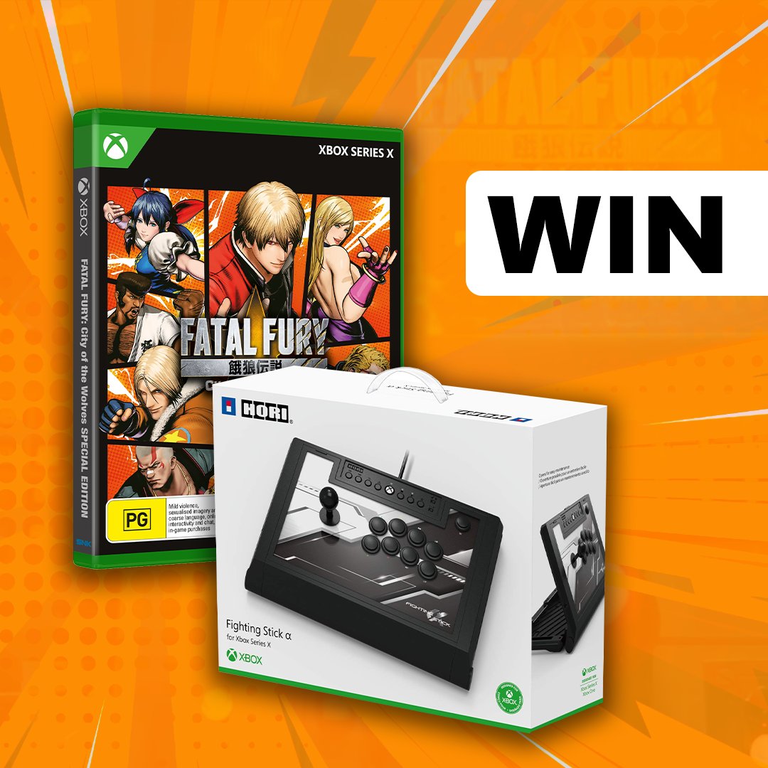 Xbox ANZ (@xboxanz) on Twitter photo To celebrate Fatal Fury: City of Wolves, we’re stepping into the ring alongside our friends at <a href="/FiveStarGamesOz/">Five Star Games</a>, giving you a shot at winning a copy of the game and a Hori Fight Stick Alpha for Xbox Series X|S & Xbox One! 🥊
To enter, follow us and repost this!
T&C’s: To celebrate Fatal Fury: City of Wolves, we’re stepping into the ring alongside our friends at <a href="/FiveStarGamesOz/">Five Star Games</a>, giving you a shot at winning a copy of the game and a Hori Fight Stick Alpha for Xbox Series X|S & Xbox One! 🥊
To enter, follow us and repost this!
T&C’s: