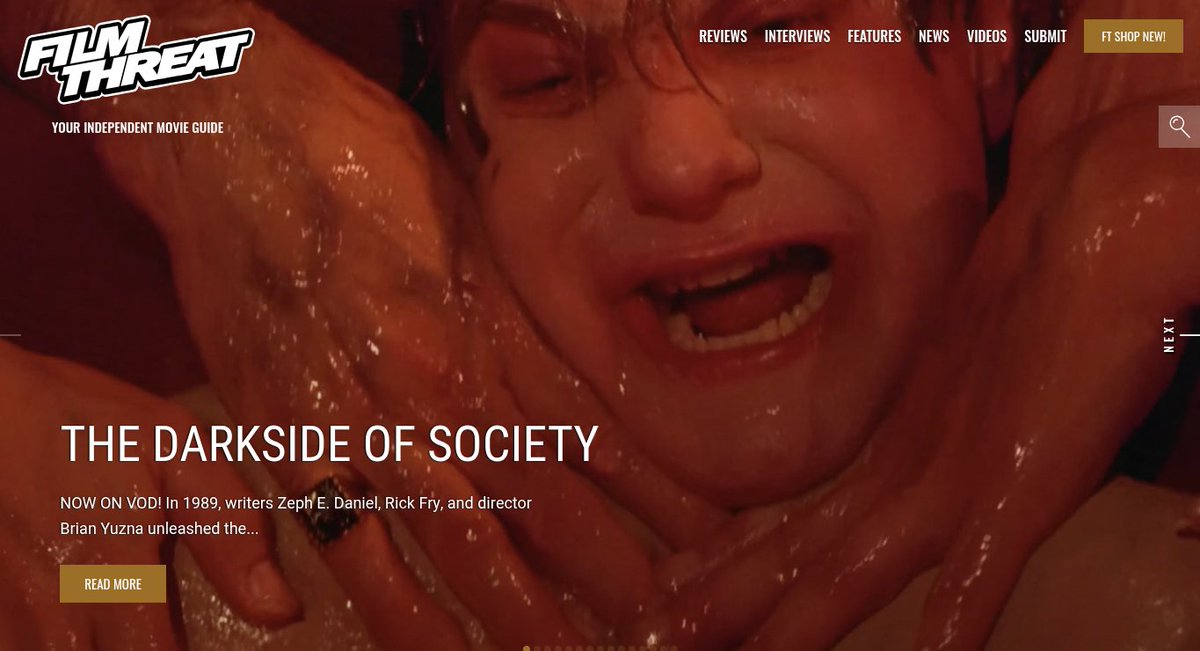 FilmThreat's tweet image. “Zeph wrote a genuinely insane story about a fictional Satanic cult.” The Darkside Of Society shows Alan Ng the ugly side of suburban life.
filmthreat.com/reviews/the-da… #SupportIndieFilm #TheDarksideOfSociety #Documentary