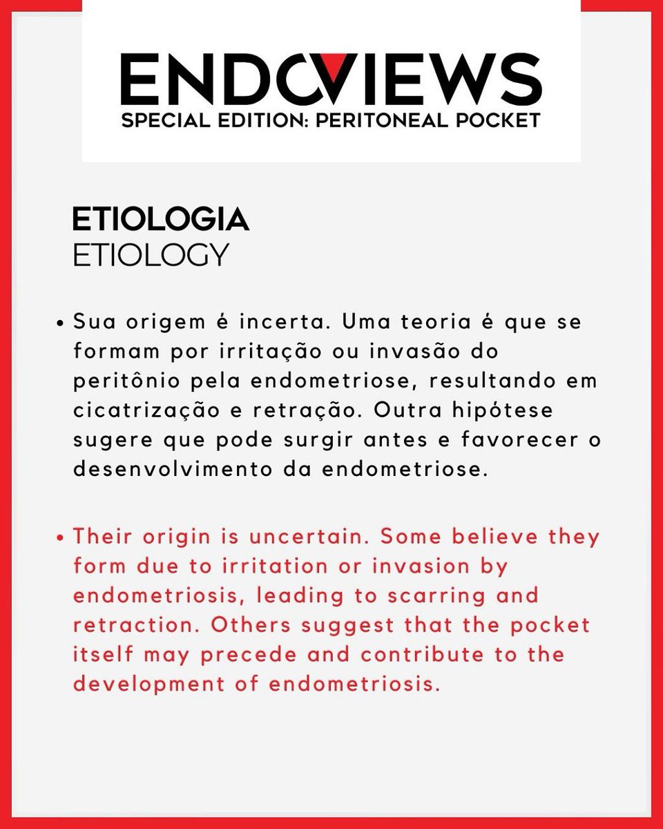endoviews's tweet image. Seguindo com a nossa Special Edition: Peritoneal Pockets, no post de hoje falamos sobre a etiologia dessas estruturas.