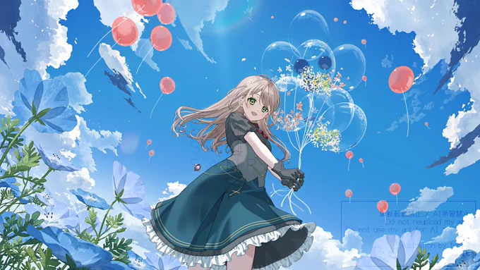 ミリ・ミラー様の2周年記念イラストを描かせていただきました!2周年おめでとうございます 