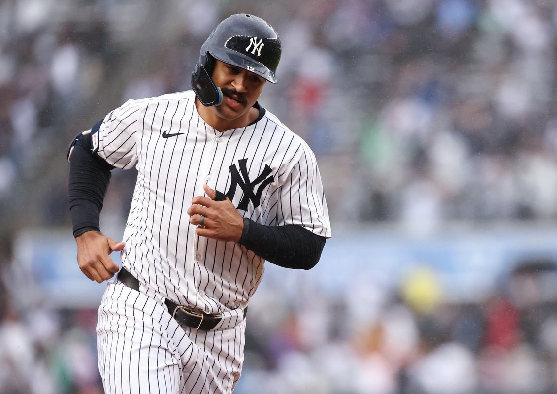 BaseballWRLD_'s tweet photo. Trent Grisham’s ranks among all AL players (min. 100 PA’s)

HR: 2nd (12)
SLG: 3rd (.673)
OPS: 3rd (1.047)
wRC+: 3rd (193)

I have no words to describe what we’re witnessing. GrisHIM https://t.co/3YG7g3xsmT