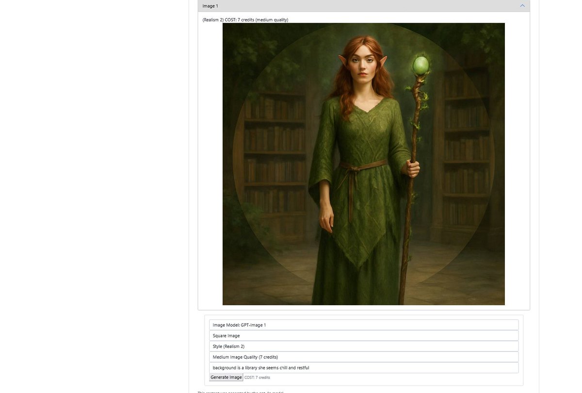 LitRPGforum's tweet image. ... she seems chill...

...realism style... gpt-image-1...

coming soon to LitRPG Adventures Workshop!

litrpgadventures.com/ai-tools/

#dndart #dnd #dmtools #AI #aiart