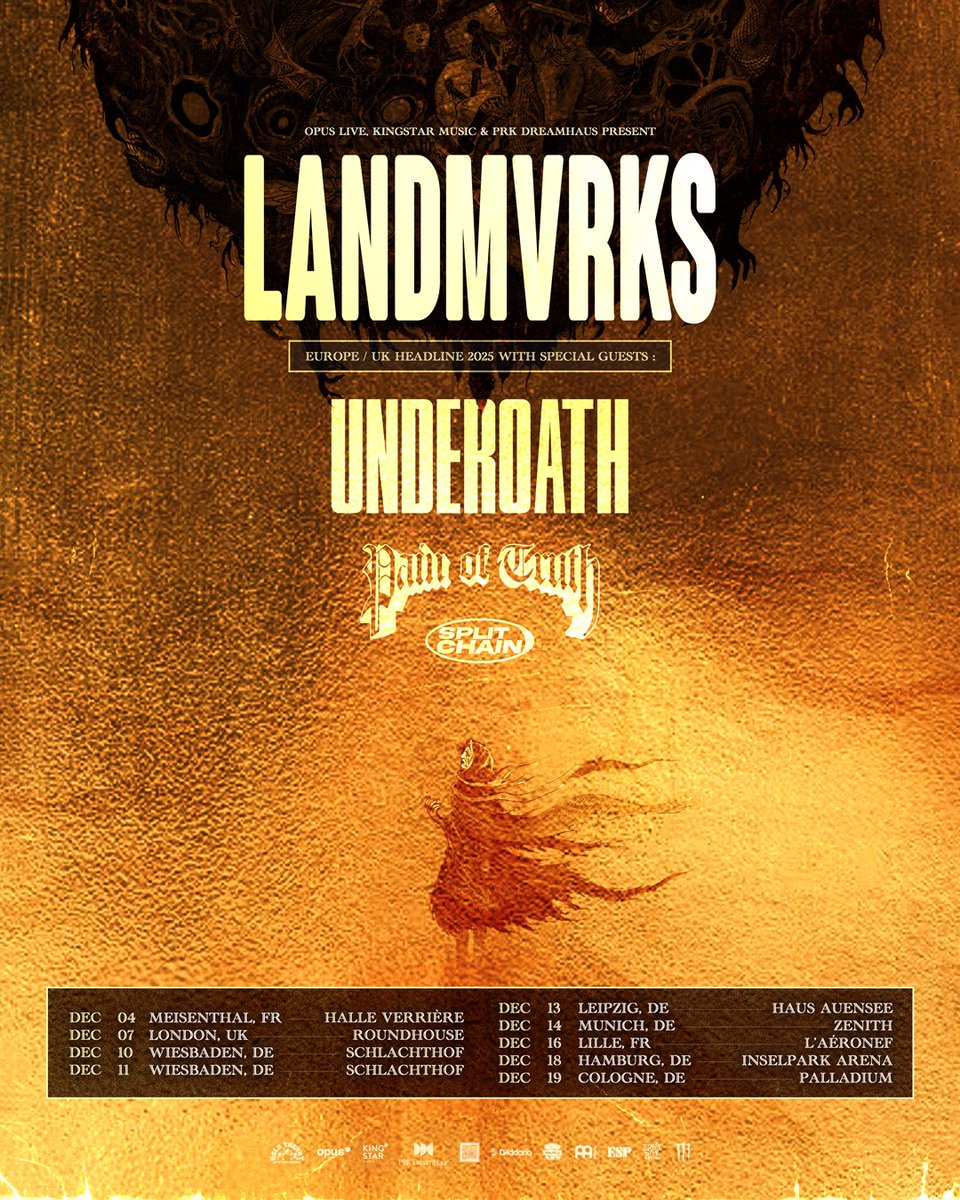 Underoath (@underoathband) on Twitter photo Been working on this for awhile and VERY stoked. Jamming w <a href="/LANDMVRKS/">πππππππππ</a> in EU/UK this December. Bring it.
Tickets on sale 15.05.2025Β at 11:00 AM CET at underoath777.com Been working on this for awhile and VERY stoked. Jamming w <a href="/LANDMVRKS/">πππππππππ</a> in EU/UK this December. Bring it.
Tickets on sale 15.05.2025Β at 11:00 AM CET at underoath777.com