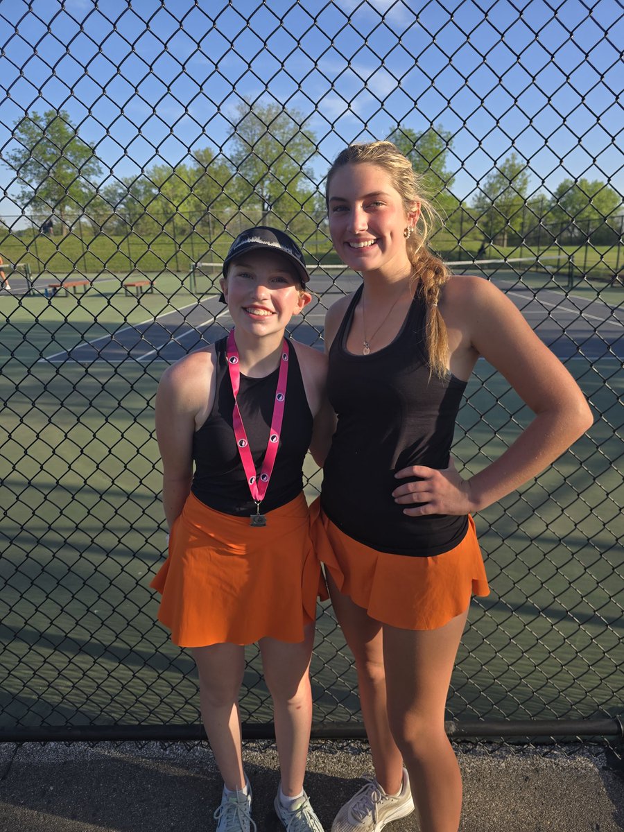After a long day of tennis, Camryn punches her ticket to state, placing 2nd at Individual Districts. 

She is the first girl at SBL to go to state tennis in the short 5 years we have had a program. 

Carley came in 3rd, and qualifies as an alternate.