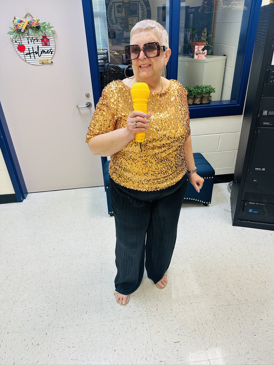 GESTigersSC's tweet image. Last week, Geiger's teachers observed Teacher Appreciation Week with an underground Spirit week. Wednesday was a music icon day, during which our local stars savored some delectable cupcakes. Thursday was secret agent day.